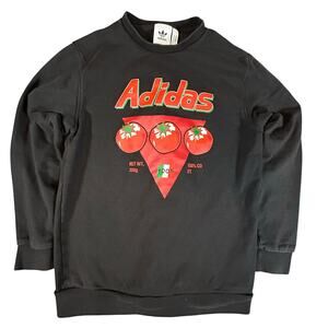 Adidas Tomato Heavy Crew Neck Sweatshirt Black Size M "Flaw"